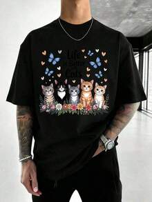 Camisetas de hombre - Negro - Ver 2