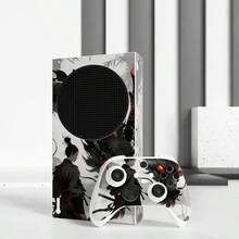 1套 Series S 印花圖案遊戲機貼紙，防滑耐用防刮保護控制器個性化創意裝飾膜 - 查看 2