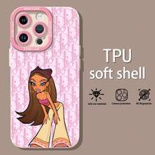 Yasmin rosa crema moda Y2Kfunda de teléfono Fundas compatibles con ,Apple,VIVO,OPPO,,, y Honor.Fabricadas en silicona TPU,ofrecen protección contra golpes y caídas. - Blanco - Ver 1