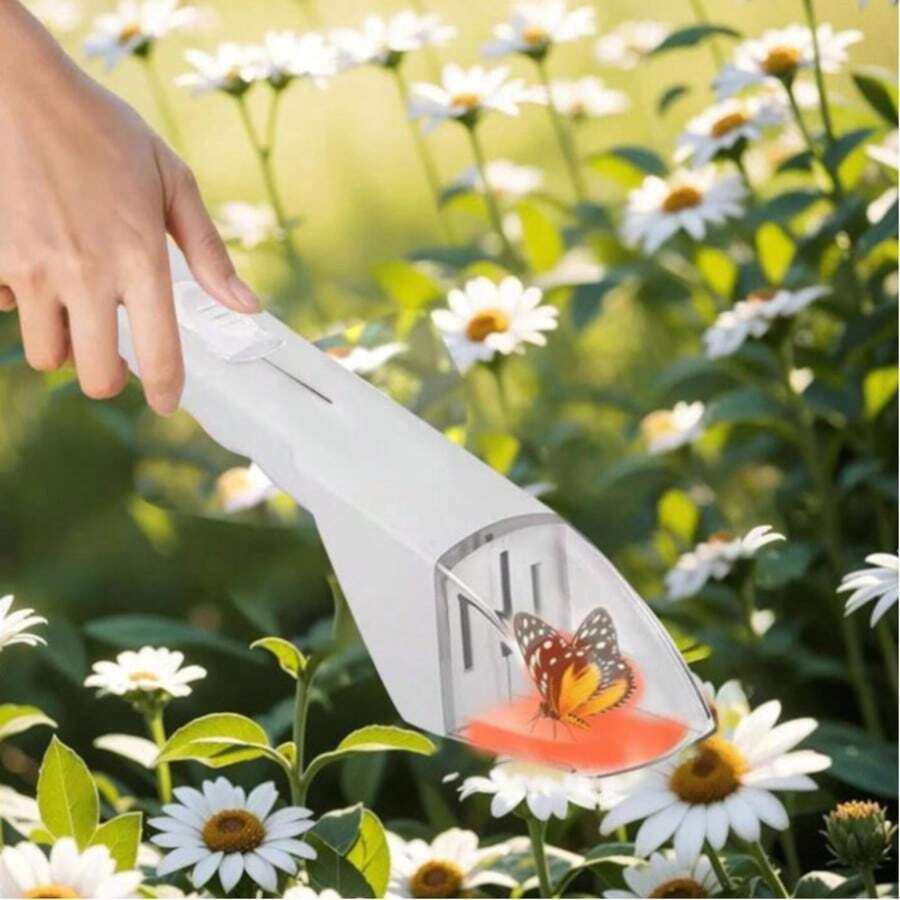 1 pieza Pinza atrapa insectos, herramienta de control de plagas anti-mosquitos, atrapa cucarachas, atrapa abejas portátil - Ver 1