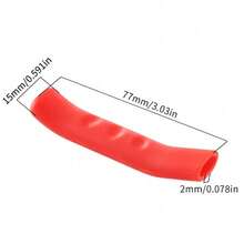 1 Pair Bicycle Brake Lever Covers, Thick Soft Silicone Material, Multi-Color Design, Anti-Slip Shock-Absorbing Wear-Resistant Protection, Comfortable Grip, Easy Installation, Compatible With Mountain Bikes, Road Bikes, BMX, Scooters And More, Used As Cycling Protective Accessories - Multicolor - View 4