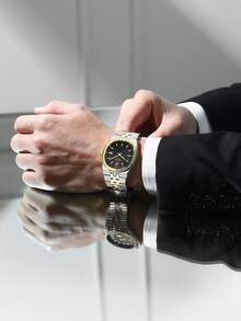 REWARD Men's Quartz Watch Business Fashion Style Calendar Display Luminous Hands Multifunction Wristwatch High Quality Gift Classic Design Stainless Steel Strap - Multicolor - View 7