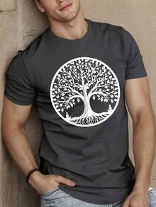 Camiseta de manga corta para hombre Tree Of Life, camiseta de verano - Blanco - Ver 10