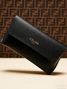 Celine Embossed Faux Leather Glasses Case - Portable Eyewear/Sunglasses Protective Pouch, Suitable For Daily Use And Travel - A - View 9
