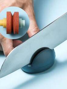 Cartoon Frog Whetstone, Quick Kitchen Knife Sharpener, Knife And Scissor Sharpening Tool, Practical Kitchen Tool. Hand Tool, Convenient And Practical. Restores Dull Knives To Sharpness. Kitchen Tool, Kitchen Accessory, Household Kitchen Supplies. - A - View 7