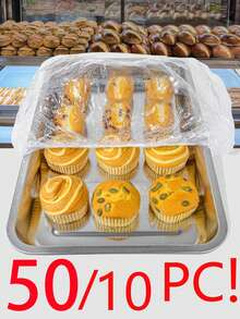 50/10pcs Cake Tray Dust Covers (A+B Length Should Be Less Than 70cm/27.6in), Party Food Covers, Baking Cake Room Accessories, Kitchen Food Preservation Tools, Fruit Vegetable Bread Food Covers, Mother's Day, Mother's Day And Women's Day Gifts - Multicolor - View 2