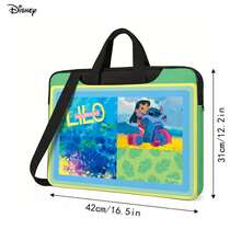 迪士尼 Lilo & Stitch 主題筆電托特包，輕量加厚筆記本電腦保護套，可愛「Lilo And Stitch」印花，適合學生、上班族與動漫迷的便攜電腦包 - 均碼 - 查看 5