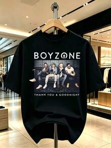 Boyzone's "One For The Road" 2026 Tour T-Shirt90s Boy Band Tee One For The Road Tee Boyzone Fan Merch Boyzone  Tour Summer Clothes Women Mandalorian - Black - View 1