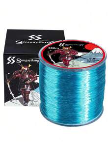 SOUGAYILANG Dây câu nylon mono, dây dẫn câu bằng chất liệu nylon cho nước mặn và nước ngọt - Màu xanh lam - Xem 2