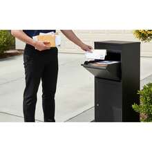 Shoze Oversized Lockable Wall Mount Mailbox, Sturdy Outdoor Post Box With Lock, Large Capacity For Daily Letters, Mails And Multiple Packages Storage For Home & Yard Use - Black - View 1