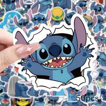 Disney 100pcs/Roll Cartoon Stitch Asymmetrical Waterproof Stickers, Suitable For Laptop Phone Case Decoration, Price Tags, Stationery, Scrapbooking And Highlighter Marking - Stitch Stickers - View 14