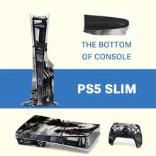 1 Set Waterproof Scratch-Resistant Printed Pattern Skin Sticker Personalized Decorative Protective Film For Slim Game Console Controller - View 7