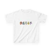 [T-Shirt]Dancingp1okebears T-Shirt With Adorable Cat Print - 白色 - 查看 1