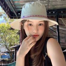 1pc New Thin Breathable Sun Protection Bucket Hat For Women, Summer Outdoor Sunshade Hiking Hat, UV Protection Sun Hat - Multicolor - View 6