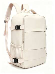 Dedoo Women's Polyester Laptop Backpack, Multi-Pocket Design, Lightweight Casual, Suitable For Students, Office, Travel And Daily Activities, Back To School - White - View 5