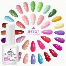 Mtssii 18.7ml 嬰兒藍凝膠指甲油，甜美粉嫩色，可浸泡卸除 UV/LED 凝膠指甲油，持久半永久指甲油，適合日常與春夏美甲，沙龍級 DIY 美甲 - 薄荷綠 - 查看 7
