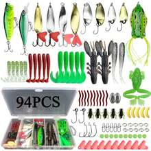 Fishing Lure Set 25/61/94/132/354pcs, Surface Lure Fishing Tackle Set Suitable For Bass, Trout, Salmon Fishing Accessories, Long Cast Lure Set, Beginner To Professional - Multicolor - View 10