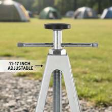 [Free Shipping] Aluminum Leveling Supports 4 Pack For Travel Trailer Camper Motorhome, 6000 Lbs Capacity Single Screw Lift 11-17 Inch Height Adjustable Stable Base Structure-XY786444 - Default0 - View 5