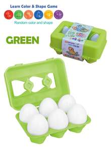 NEUSNEY Color & Shape Matching Egg Model Children's Toy, Easter Egg Educational Early Learning Thinking Logic Training Gift, Birthday Present, Some Accessories Randomly Selected - Multicolor - View 9