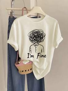 Plus Size T-Shirts - White - View 4