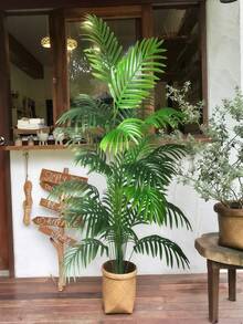 Bộ cây nhiệt đới nhân tạo cỡ lớn 60-120cm (bao gồm chậu), cây dừa giả cao và lá trông như thật, thích hợp trang trí trong nhà/ngoài trời, sảnh khách sạn nghỉ dưỡng, nhà hàng, quán cà phê, phòng khách phong cách Bali và Boho, góc phòng ngủ, tiệc mùa hè, phông nền đám cưới, nhà cửa, văn phòng, trang trí trung tâm thương mại, điểm nhấn cây xanh quanh năm. - màu xanh lá - Xem 7