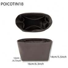 緞面手提包內置收納袋，適用於 Picotin 18/22，輕巧實用，適合女性奢華手提包。柔軟內裡，多口袋設計，適合秋季使用。 - 彩色 - 查看 14