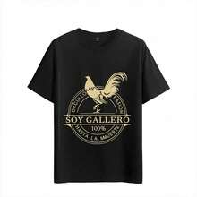Tshirt Muscle Freaks Gallero Estilo Orgullo Y Pasion Hombre - Negro - Ver 1