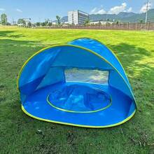 Luxury Portable Beach Tent, Quick-Opening Sun Shelter, Easy To Assemble Waterproof Outdoor Tent, Suitable For Beach, Pool, Water Games, Camping, Picnic, Outdoor Vacation And Summer Leisure Multi-Functional Sun Protection Canopy - Multicolor - View 8