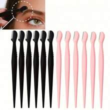 10/20pcs Eyebrow Shaping Razor For Removing Unnecessary Facial Hair And Peach Fuzz, Includes Protective Blade Cover For Storage - Various Styles - View 1