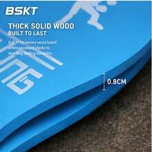 BSKT 1 Set Thickened Solid Wood Board Badminton Racket And Shuttlecock Paddle, Indoor/Outdoor Fitness Dual-Player Interactive Ping-Pong/Badminton Leisure Sports Set, One-Piece Thickened Solid Wood Board Material, Smooth Polished Without Burrs, Durable And Resistant To Cracking, Compatible With Shuttlecock And Board Badminton Play, Suitable For Home Living Room, Yard Lawn, Adult Daily Leisure Interactive Hand-Eye Coordination Exercise - Multicolor - View 3