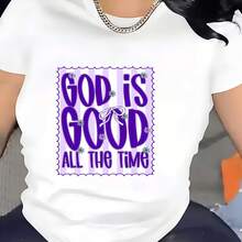 Dios Es Bueno Todo El Tiempo - Camiseta Suave de 180G - Regalo Perfecto para Familiares y Amigos, Ideal para Pascua, Actividades de Team Building en la Oficina y Uso Diario - negro - Ver 2