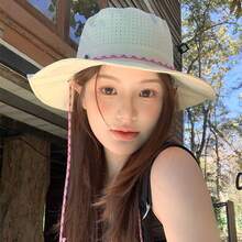 1pc New Thin Breathable Sun Protection Bucket Hat For Women, Summer Outdoor Sunshade Hiking Hat, UV Protection Sun Hat - Multicolor - View 7