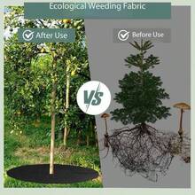 10pcs Reusable Garden Ground Cover, Breathable Moisture-Retaining Tree And Lawn Mat, Frost-Proof And Pest-Proof Covering Cloth, Plant Mat, Tree Protection Mat, Effectively Inhibits Growth And Protects Plant Roots - Multicolor - View 2