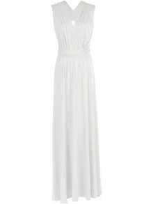 Vestido de Dama de Convertible para Mujer - Blanco - Ver 9
