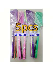 5pcs/2pcs Color Heavy-Duty Manual Fly Swatters - Large Insect Net Hard Killer, No Power Required, Equipped With An Ergonomic Handle, Suitable For Both Indoor And Outdoor Use - Multicolor - View 10