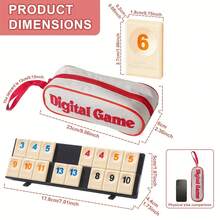 Adult Party Tabletop Game, Israeli Rummy Number Card Board Game - Multicolor - View 6