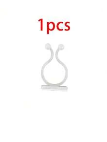 1/20pcs Plant Climbing Wall Fixture Clips, Self-Adhesive Plant Support Hooks For Vine Plants, Invisible Plant Fixer For Pothos, Vines & Gardening - Multicolor - View 11