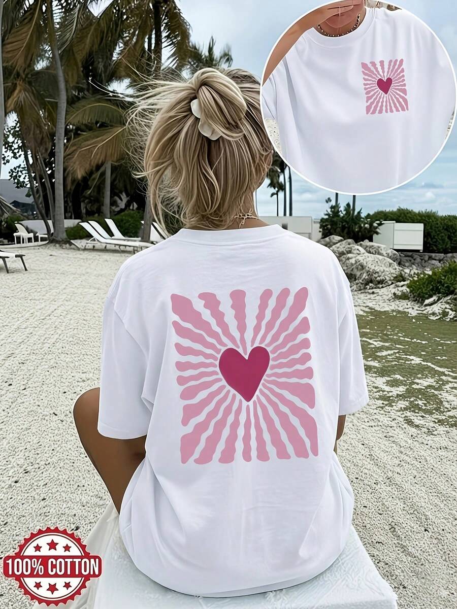 Plus Size T-shirts - Vitt - Visa 1
