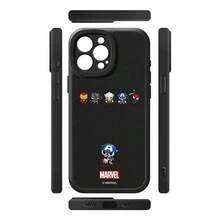 Miniso Marvel Black Panther, Spider-Man, Iron Man, Captain America, Thor Phone Cases Are Compatible With IPhone 17 Pro Max/17 Pro/Air/16 Pro Max/15 Plus/14/13/IP 17/15 Pro/12 Pro/11/16 Plus. These Drop-Proof And Scratch-Resistant Protective Cases Are Compatible With Apple Devices. - Black - View 3