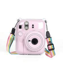 1個透明硬殼 Fujifilm Mini 12 拍立得相機保護殼，水晶透明PC材質，附可調節彩虹背帶，精準開孔，防震耐刮，可完全操作所有按鈕 - 查看 4