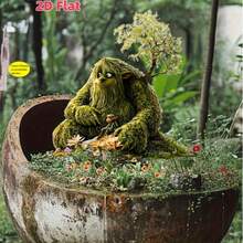 2D平面壓克力花園插樁,仙女森林精靈圖案,防水防刮,盆栽花床週年紀念裝飾 - I - 查看 5