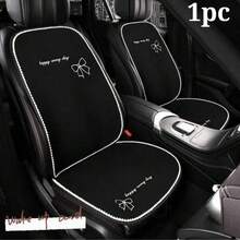 1pc All-Season Universal Car Seat Cushion With Bow Knot, Luxury Goddess Style Car Interior Decor Pad - one-size - View 10