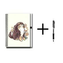 1套可愛寵物插畫螺旋線圈筆記本附筆，工作與學習的好幫手，適合學校筆記、日常規劃與日記書寫。外觀精美，100頁大容量。無論是畢業禮物、生日或其他場合，都是貼心的禮物選擇，開啟美好的書寫時光！ - A款+1支筆 - 查看 2