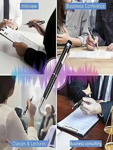 Voice Recorder Pen - 180mAh Portable And Long-Lasting Noise Reduction Design Suitable For For Lecture Meeting,Class Business Use Portable Recording Devices(SD Card Not Included) Mini Recorder - 查看 9