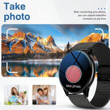 Smartwatch, Wireless Call/Dial, Multiple Sports Modes, Incoming Call Alert And Rejection, SMS Reminder, Customizable Wallpaper, Compatible With IPhone/Android - Multicolor - View 7