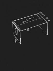 1/2/3/4/5 Pcs Acrylic Display Stand Set, Transparent Storage Rack Suitable For Collectibles, Desserts, Small Figurines, Cupcakes And Candy Bars, Rectangular Multi-Tier Desktop Organizer, Applicable For Home, Kitchen, Office, Dorm Decor And Storage - Clear - View 13