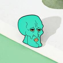 SpongeBob SquarePants 海綿寶寶 1 個卡通角色胸針 個性化章魚先生琺瑯別針 金屬徽章 珠寶 背包衣物配件 禮物 - 彩色 - 查看 9