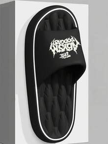 Fashionable Versatile Spring/Summer Unisex Sandals, Comfortable For Long Wear Without Foot Fatigue, Quiet And Durable Sole, Essential For Home/Hotel/Office - Black - View 4