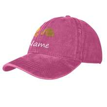 Custom Name Campfire Tent Print Washed Cotton Baseball Cap, Adjustable Unisex Sun Hat, Perfect Father's Day Gift For Camping Lovers, Summer Outdoor Casual Wear - Multicolor - View 3