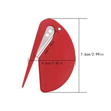 1 pieza Abrecartas de plástico mini, abridor de sobres, cortador de papel, cuchillo utilitario, cortador de cuerda, abridor de cajas, color aleatorio - Una pieza - Ver 3